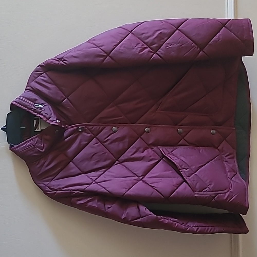 Dickies Diamond Quilted Jacket, Like New, Burgundy, Sz L, *Missing Hood* - Picture 3 of 10